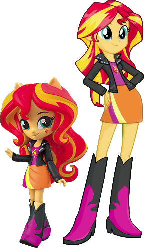 Size: 289x499 | Tagged: safe, artist:pascalmulokozi2, derpibooru import, sunset shimmer, equestria girls, doll, equestria girls minis, image, png, toy