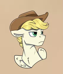 Size: 1253x1473 | Tagged: safe, artist:rutkotka, derpibooru import, oc, oc:exist, bust, commission, cowboy, cowboy hat, cute, griffequus, hat, image, png, portrait, solo, wings, ych result, yeehaw