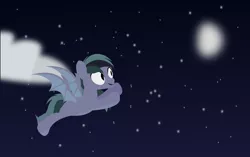 Size: 9707x6078 | Tagged: safe, artist:ponyrailartist, derpibooru import, oc, oc:scrimmy, unofficial characters only, bat pony, pony, bat pony oc, bat wings, cloud, flying, image, male, moon, night, night sky, png, sky, solo, spread wings, stallion, starry night, wings