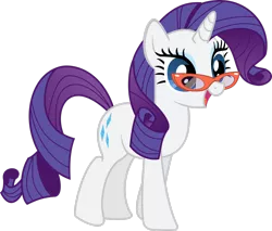 Size: 2652x2261 | Tagged: safe, artist:sakatagintoki117, derpibooru import, rarity, pony, unicorn, .svg available, female, glasses, high res, image, mare, open mouth, png, rarity's glasses, simple background, solo, transparent background, vector