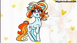 Size: 640x360 | Tagged: safe, artist:artiebrushiez, derpibooru import, oc, oc:artie brush, unofficial characters only, pony, unicorn, 2017, animated, blushing, clothes, dancing, eyes closed, female, floppy ears, heart, horn, image, looking at you, mare, multicolored hair, music, paint, paintbrush, ponytail, rainbow hair, raised hoof, scarf, seeya, smiling, sound, tail, tail wag, text, tissue, tissue box, webm, youtube link