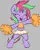 Size: 468x581 | Tagged: safe, artist:permpony, derpibooru import, oc, oc:susie supreme, unofficial characters only, pony, unicorn, armpits, bipedal, cheerleader, cheerleader outfit, clothes, eyes closed, female, filly, foal, gray background, happy, horn, image, midriff, open mouth, open smile, png, pom pom, simple background, skirt, smiling, solo, unicorn oc, upskirt