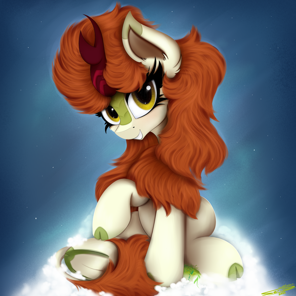 Size: 4000x4000 | Tagged: safe, artist:ser-p, derpibooru import, autumn blaze, kirin, absurd resolution, image, png, solo