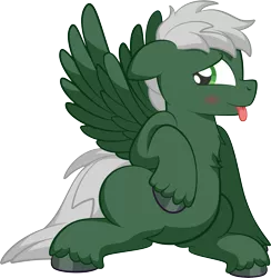 Size: 4364x4473 | Tagged: safe, artist:alexdti, derpibooru import, oc, oc:summer breeze, unofficial characters only, pegasus, pony, :p, hooves, image, male, png, simple background, solo, stallion, tongue out, transparent background