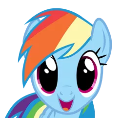 Size: 2393x2303 | Tagged: artist needed, safe, derpibooru import, rainbow dash, pegasus, pony, games ponies play, season 3, close-up, cute, daaaaaaaaaaaw, dashabetes, dilated pupils, female, hnnng, image, mare, open mouth, png, simple background, solo, staring at your soul, transparent background, weapons-grade cute