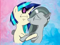 Size: 1280x960 | Tagged: safe, derpibooru import, marble pie, vinyl scratch, earth pony, pony, unicorn, cover art, dating, duo, eyes closed, female, freckles, image, jpeg, kissing, lesbian, love, passion