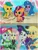 Size: 1500x1999 | Tagged: safe, derpibooru import, edit, edited screencap, screencap, applejack, fluttershy, hitch trailblazer, izzy moonbow, rainbow dash, rarity, sunny starscout, tank, earth pony, pony, unicorn, aww... baby turtles, equestria girls, equestria girls series, my little pony: tell your tale, spoiler:g5, spoiler:my little pony: tell your tale, spoiler:tyts01e15, age regression, awww, baby, baby pony, colt, colt hitch trailblazer, cute, female, filly, filly izzy moonbow, filly sunny starscout, foal, g5, geode of fauna, geode of shielding, geode of super strength, high res, image, jpeg, magical geodes, making a foal of me, male, open mouth, pencil, trio, younger, youtube link