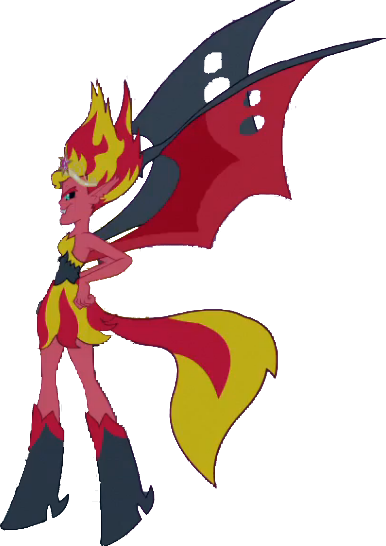 Size: 386x546 | Tagged: safe, artist:pascalmulokozi2, derpibooru import, edit, edited screencap, screencap, sunset shimmer, demon, equestria girls, equestria girls (movie), background removed, big crown thingy, element of magic, female, image, jewelry, png, regalia, simple background, solo, sunset satan, transparent background, wings