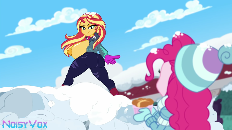 Size: 1920x1075 | Tagged: questionable, artist:noisyvox, derpibooru import, edit, edited screencap, screencap, sunset shimmer, equestria girls, bimbo, bunset shimmer, butt, image, png