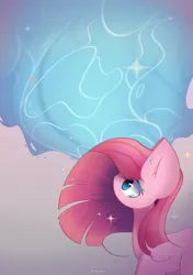 Size: 2400x3400 | Tagged: safe, artist:miryelis, derpibooru import, pinkie pie, earth pony, pony, crying, image, long hair, looking up, pinkamena diane pie, png, simple background, solo, water