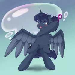 Size: 2048x2048 | Tagged: safe, artist:nanazdina, derpibooru import, princess luna, alicorn, pony, bipedal, commission, cute, ibispaint x, image, lunabetes, png, ych result, your character here