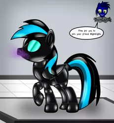 Size: 3840x4154 | Tagged: safe, artist:damlanil, derpibooru import, oc, oc:nightlight aura, latex pony, original species, pegasus, pony, series:becoming drone, bdsm, bondage, boots, bound wings, close-up, clothes, collar, comic, commission, damlanil's lab, encasement, female, gas mask, image, laboratory, latex, latex boots, living latex, mare, mask, mind control, png, restrained, rubber, rubber drone, rubber suit, shiny, shiny mane, shoes, show accurate, solo, speech bubble, story, story included, tail, tail hole, text, transformation, vector, wings