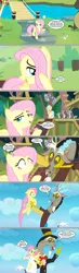 Size: 2286x7803 | Tagged: safe, artist:silverbuller, derpibooru import, edit, edited screencap, screencap, angel bunny, discord, doctor fauna, fluttershy, she talks to angel, angelcord, body swap, clothes, comic, dress, female, hat, image, implied discoshy, implied shipping, implied straight, jpeg, male, screencap comic, shipping, thought bubble, top hat, tuxedo, wedding dress