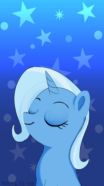 Size: 1080x1920 | Tagged: safe, artist:darksly, derpibooru import, trixie, pony, unicorn, atg 2022, eyes closed, female, image, jpeg, mare, newbie artist training grounds, solo, stars