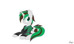 Size: 2200x1322 | Tagged: safe, artist:ricy, derpibooru import, oc, unofficial characters only, unicorn, clothes, commission, cutie mark, hoodie, horn, image, lying down, png, scarf, simple background, solo, striped scarf, transparent background, unicorn oc