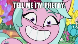 Size: 640x364 | Tagged: safe, derpibooru import, edit, edited screencap, screencap, my little pony: tell your tale, spoiler:g5, spoiler:my little pony: tell your tale, spoiler:tyts01e16, caption, dahlia, g5, image, image macro, jpeg, neighfever, text, the fairly oddparents
