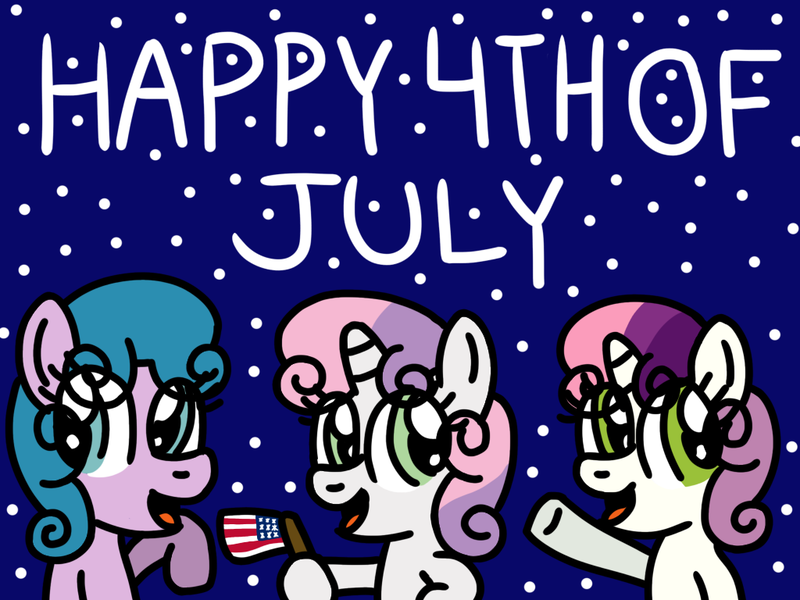 Size: 1024x768 | Tagged: safe, artist:danielthebrony57, derpibooru import, baby half note, sweetie belle, sweetie belle (g3), earth pony, pony, unicorn, 4th of july, american flag, baby, baby hawwlf note, baby pony, clapping, cute, diasweetes, female, filly, flag, foal, g1, g1 to g4, g3, g3 diasweetes, g3 to g4, g4, generation leap, generational ponidox, generations, grin, holiday, image, open mouth, open smile, png, smiling, trio, united states