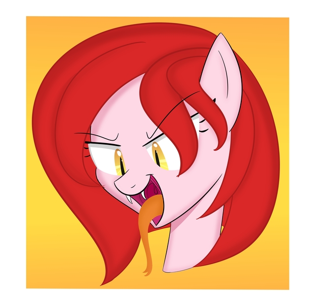 Size: 2859x2675 | Tagged: safe, artist:bestponies, derpibooru import, oc, oc:severus, unofficial characters only, original species, snake, snake pony, fangs, image, jpeg, red hair, yellow eyes