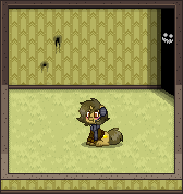 Size: 168x178 | Tagged: safe, artist:sagirihimoto, derpibooru import, edit, edited screencap, screencap, oc, oc:sagiri himoto, unofficial characters only, pony, unicorn, pony town, brown coat, brown eyes, brown mane, brown tail, green mane, green tail, horn, image, pixel art, png, shocked, shocked expression, sitting, solo, sprite, tail, the backrooms, the smiler
