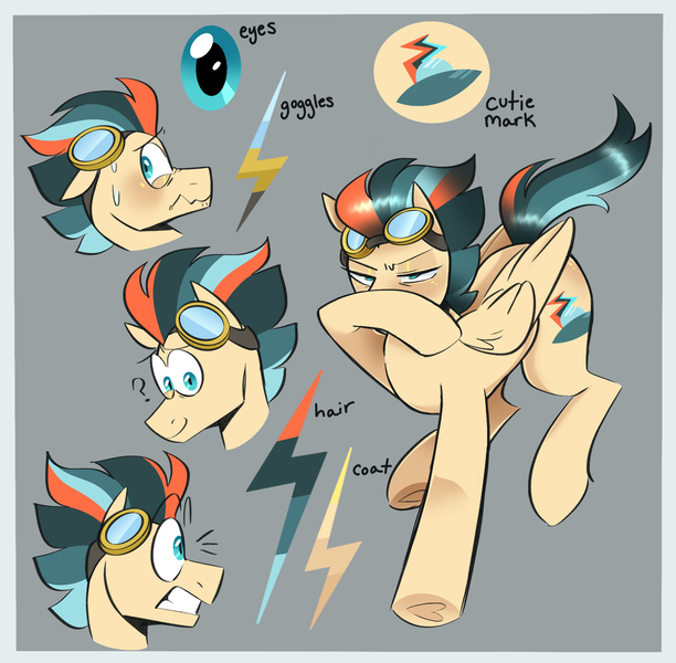 Size: 2048x2008 | Tagged: safe, derpibooru import, oc, oc:turbo swifter, pegasus, pony, adoptable, goggles, image, jpeg, male, multicolored hair, my little pony, paypal, selling, stallion