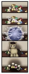 Size: 790x1980 | Tagged: grimdark, artist:99999999000, derpibooru import, oc, oc:benan, oc:li anna, oc:mar baolin, oc:zhang cathy, unofficial characters only, beetle, earth pony, insect, pegasus, pony, unicorn, zebra, bone, comic, death, female, filly, foal, image, male, png, skeleton, skull, stallion, t-800, terminator