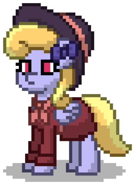 Size: 688x944 | Tagged: safe, artist:topsangtheman, derpibooru import, cloud kicker, rarity, pegasus, pony, pony town, detective rarity, image, png, simple background, solo, transparent background