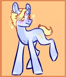 Size: 594x702 | Tagged: safe, artist:tyotheartist1, derpibooru import, oc, oc:gleaming sabre, pony, unicorn, horn, image, male, png, simple background, stallion, unicorn oc