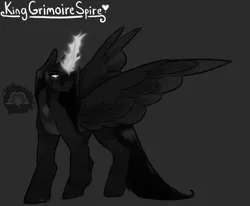 Size: 861x710 | Tagged: safe, artist:tyotheartist1, derpibooru import, oc, oc:king grimorire spire, alicorn, pony, alicorn oc, horn, image, male, png, reference sheet, stallion, wings
