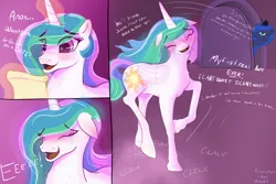 Size: 3000x2000 | Tagged: safe, artist:enonnnymous, derpibooru import, princess celestia, princess luna, oc, oc:anon, pony, blushing, comic, crying, date, dialogue, eeee, excited, floppy ears, happy, image, letter, luna is not amused, magic, png, prancing, stomping, tears of joy, unamused