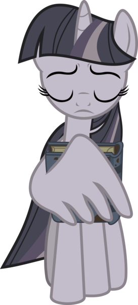 Size: 1789x3930 | Tagged: safe, artist:frownfactory, artist:wardex101, derpibooru import, edit, twilight sparkle, twilight sparkle (alicorn), alicorn, pony, shadow play, .svg available, discorded, discorded twilight, eyes closed, female, horn, image, mare, png, sad, simple background, solo, starswirl's book, transparent background, twilight tragedy, vector, wing hands, wings