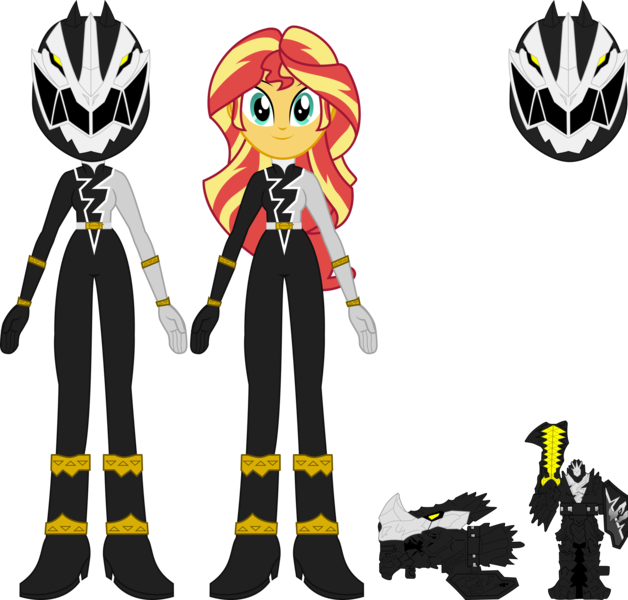 Size: 2438x2328 | Tagged: safe, derpibooru import, equestria girls, black ranger, image, kishiryu sentai ryusoulger, png, power rangers, power rangers dino fury