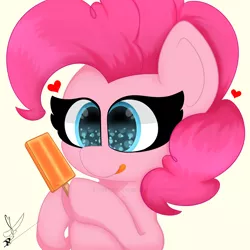 Size: 2000x2000 | Tagged: safe, derpibooru import, pinkie pie, earth pony, pony, friendship is magic, cute, fanart, g4, image, png, simple background, solo