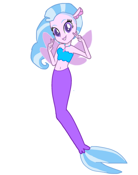 Size: 1024x1298 | Tagged: safe, artist:gouhlsrule, derpibooru import, silverstream, mermaid, equestria girls, belly button, image, midriff, png, simple background, solo, transparent background, vector