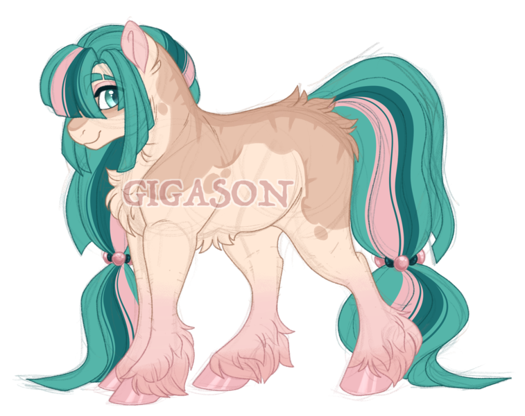 Size: 2900x2300 | Tagged: safe, artist:gigason, derpibooru import, oc, oc:thistle, earth pony, pony, female, image, magical lesbian spawn, mare, obtrusive watermark, offspring, parent:somnambula, png, simple background, solo, transparent background, watermark