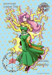 Size: 920x1328 | Tagged: safe, artist:traupa, derpibooru import, fluttershy, human, anime, anime style, fluttertree, humanized, image, jojo's bizarre adventure, jpeg