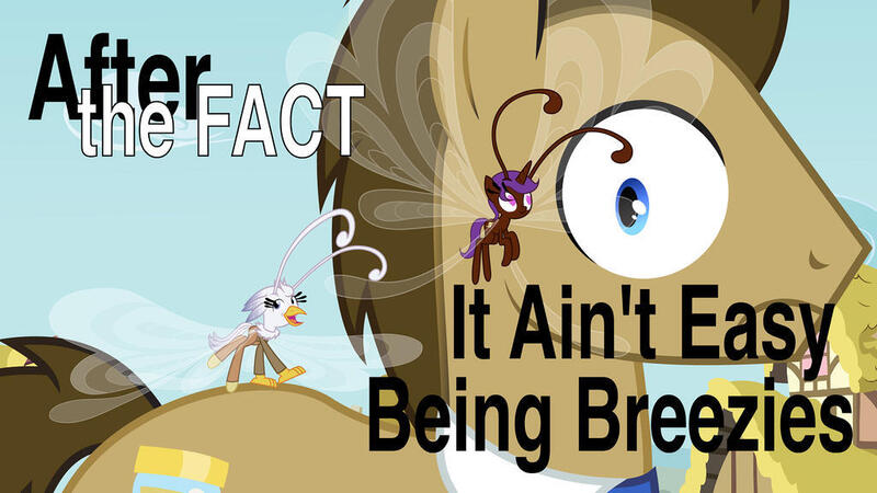 Size: 1024x576 | Tagged: safe, artist:mlp-silver-quill, derpibooru import, doctor whooves, time turner, oc, oc:eliyora, oc:silver quill, breezie, after the fact, after the fact:it ain't easy being breezies, breeziefied, cute, diabreezies, heart, heart eyes, image, jpeg, ocbetes, ponyville, species swap, text, title card, wingding eyes