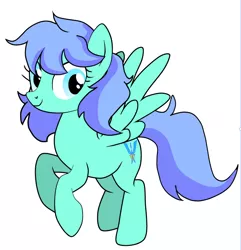 Size: 1116x1159 | Tagged: safe, artist:jrtos, artist:willow krick, derpibooru import, oc, oc:vallant estrelia, unofficial characters only, pegasus, base used, female, flying, image, pegasus oc, png, simple background, smiling, solo, white background, wings