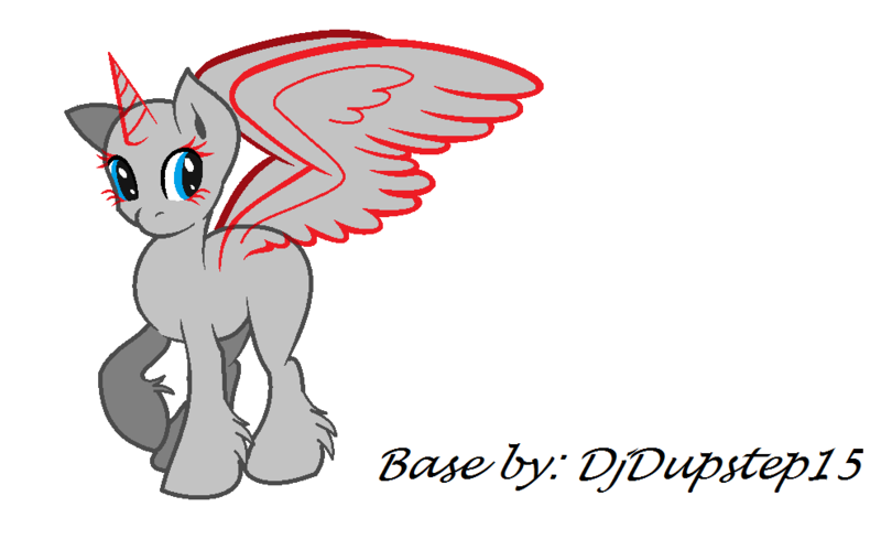 Size: 987x603 | Tagged: safe, artist:djdupstep15, derpibooru import, oc, unofficial characters only, alicorn, pony, alicorn oc, bald, base, eyelashes, female, hoof fluff, horn, image, mare, png, simple background, solo, white background, wings