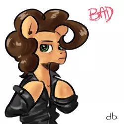 Size: 1000x1000 | Tagged: safe, derpibooru import, cheese sandwich, earth pony, clothes, g4, image, jacket, leather, leather jacket, michael jackson, png, serious, serious face