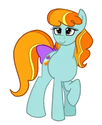 Size: 989x1209 | Tagged: safe, artist:queertrixie, derpibooru import, oc, oc:ambrosia melody, earth pony, bow, image, lidded eyes, png, raised hoof, solo, tail, tail bow