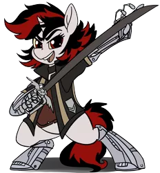 Size: 2632x2840 | Tagged: safe, artist:brainiac, derpibooru import, oc, oc:blackjack, unofficial characters only, pony, unicorn, fallout equestria, fallout equestria: project horizons, fanfic art, female, image, mare, png, simple background, solo, transparent background