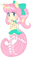 Size: 744x1341 | Tagged: safe, artist:cutiesparke, derpibooru import, fluttershy, alicorn, togepi, alicornified, blue eyes, blushing, bow, clothes, crossover, duo, fluttercorn, hair bow, heart, image, lightly watermarked, png, pokémon, race swap, ribbon, simple background, skirt, socks, sparkles, thigh highs, transparent background, uniform, watermark