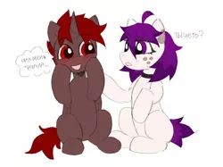 Size: 2215x1660 | Tagged: safe, artist:cherry_kotya, artist:hardrock, derpibooru import, oc, oc:hardy, oc:the doll, alicorn, earth pony, pony, blushing, female, image, jpeg, male, straight, touch