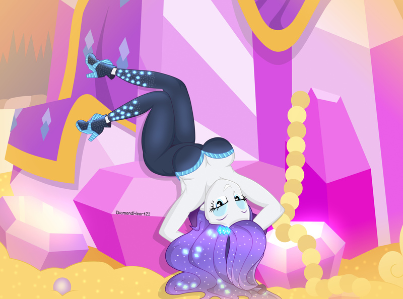 Size: 3400x2525 | Tagged: suggestive, artist:diamondheart21, derpibooru import, rarity, equestria girls, equestria girls series, the other side, breasts, busty rarity, cleavage, clothes, diamond, female, high heels, image, jpeg, lidded eyes, looking at you, lying down, scene interpretation, shoes, smiling, smiling at you, solo, stupid sexy rarity, suit