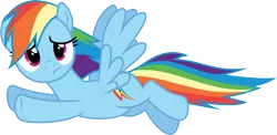 Size: 6148x3000 | Tagged: safe, artist:cloudyglow, derpibooru import, rainbow dash, pegasus, pony, 28 pranks later, .ai available, absurd resolution, female, flying, frown, full body, hooves, image, mare, png, simple background, solo, spread wings, tail, transparent background, vector, wings