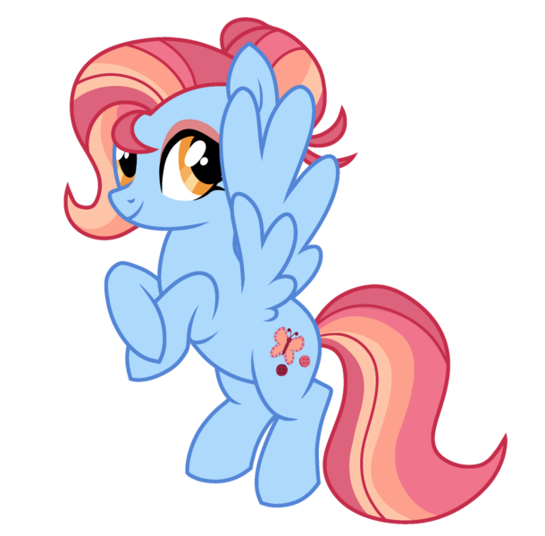 Size: 1280x1260 | Tagged: safe, artist:moonert, derpibooru import, oc, oc:thumble paws, pegasus, pony, female, image, mare, png, simple background, solo, transparent background