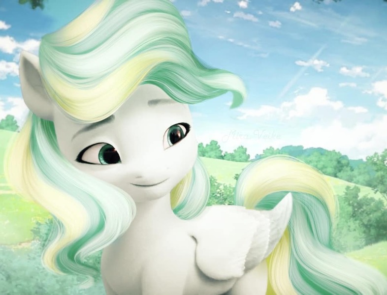 Size: 1053x804 | Tagged: safe, artist:mira.veike, derpibooru import, vapor trail, pegasus, pony, base used, female, g4, g4 to g5, g5, generation leap, image, jpeg, mare, solo