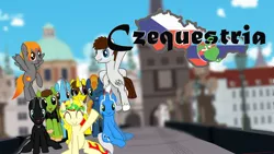 Size: 1280x720 | Tagged: safe, derpibooru import, oc, oc:miss libussa, czech republic, czequestria, group, image, jpeg, prague, slovakia, youtube thumbnail