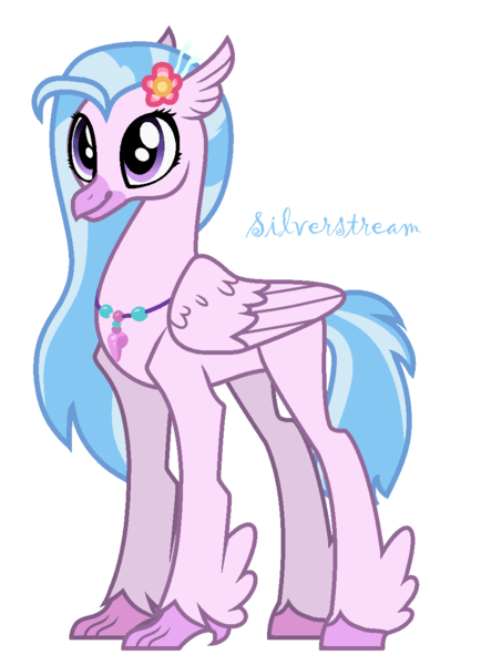 Size: 897x1241 | Tagged: safe, artist:hate-love12, derpibooru import, silverstream, classical hippogriff, hippogriff, base used, image, older, png, simple background, solo, transparent background