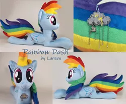 Size: 960x800 | Tagged: safe, artist:larsen toys, derpibooru import, rainbow dash, original species, pegasus, plush pony, pony, accessories, female, for sale, image, jpeg, photo, plushie, solo